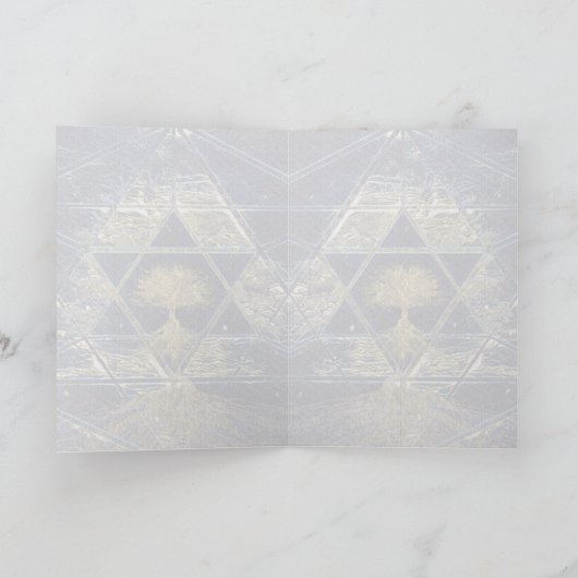 Davidster Grafische Kunstkaart Kaart (Binnen)