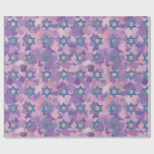 Davidster Hanukkah Cadeaupapier (Vlak)