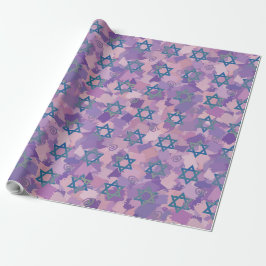 Davidster Hanukkah Cadeaupapier