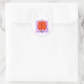 Davidster/Hart Ronde Sticker (Tas)