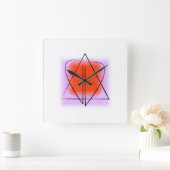 Davidster/Hart Wandklok (Huis)