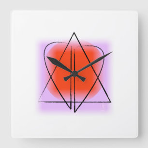 Davidster/Hart Wandklok