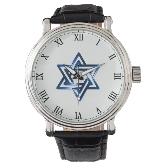 Davidster Herenhorloge Horloge (Voorkant)