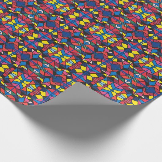 Davidster in Glas in lood - Inpakpapier (Hoek)