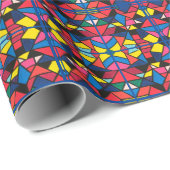 Davidster in Glas in lood - Inpakpapier (Rol Hoek)