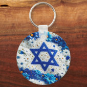 Davidster. Israël Sleutelhanger (Voorkant)