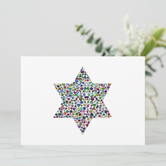 Davidster Kaart (Staand voorkant)