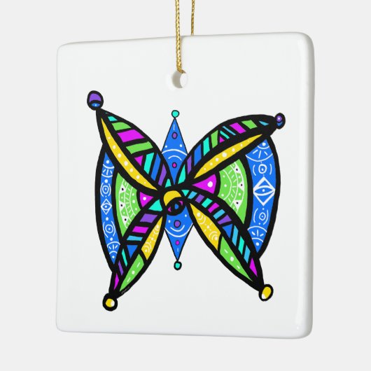 Davidster - keramisch ornament (Links)