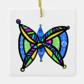 Davidster - keramisch ornament (Voorkant)