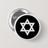 Davidster Ronde Button 5,7 Cm (Voorkant /achterkant)