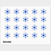 Davidster Ronde Sticker (Vel)