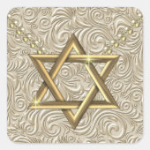 Davidster - SRF Vierkante Sticker (Voorkant)