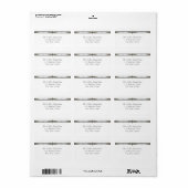 Davidster Witte Adreslabel Etiket (Full Sheet)