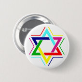 Davidstern Star David Ronde Button 5,7 Cm (Voorkant /achterkant)