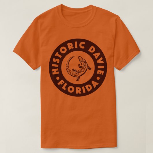 Davie Florida Circle Brown T-shirt (Design voorkant)