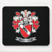 Davies Family Crest Coat of Arms Muismat (Voorkant)