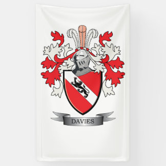 Davies Family Crest Coat of Arms Spandoek