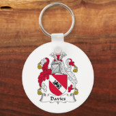Davies Family Crest Sleutelhanger (Voorkant)