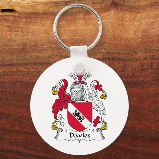 Davies Family Crest Sleutelhanger (Voorkant)