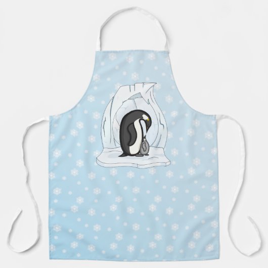 Davin and Annie the Penguins All-Over Print Schort (Voorkant)