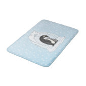 Davin en Annie de Penguins Bath Mat (Gekanteld)