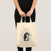 Davin en Annie de Penguins Canvas tas (Voorkant (product))