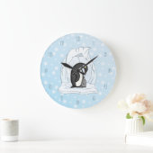 Davin en Annie de Penguins Clock Grote Klok (Huis)