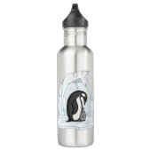 Davin en Annie de Penguins Water Bottle Waterfles (Rechts)