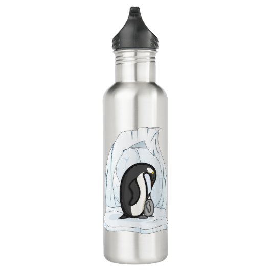 Davin en Annie de Penguins Water Bottle Waterfles (Rechts)