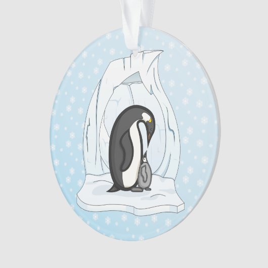 Davin en Annie de Pinguïns Acryl Ornament (voorkant)
