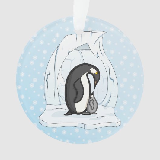 Davin en Annie de Pinguïns Acryl Ornament (voorkant)