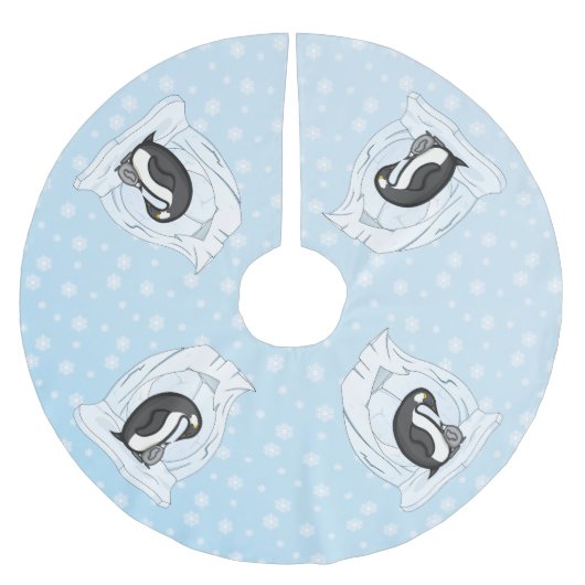 Davin en Annie de pinguïns boomrok Kerstboom Rok (Voorkant)