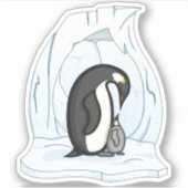 Davin en Annie de Pinguïns Contour Sticker (Voorkant)