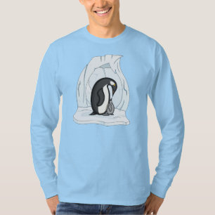 Davin en Annie de Pinguïns Donkere Heren T-shirt