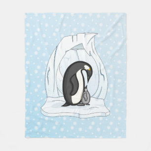 Davin en Annie de Pinguïns Fleece Deken
