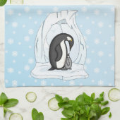 Davin en Annie de Pinguïns Keukenhanddoek (Gevouwen)