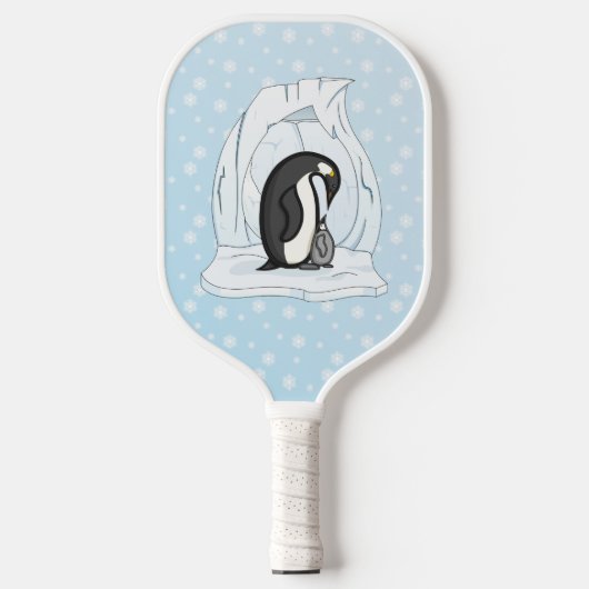 Davin en Annie de Pinguïns Pickleball Paddle (Voorkant)