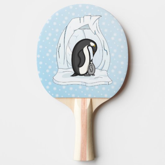 Davin en Annie de Pinguïns Ping Pong Paddle Tafeltennisbatje (Voorkant)