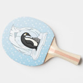 Davin en Annie de Pinguïns Ping Pong Paddle Tafeltennisbatje (Zijkant)