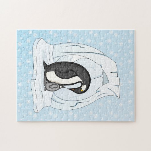 Davin en Annie de Pinguïns Puzzel Legpuzzel (Horizontaal)