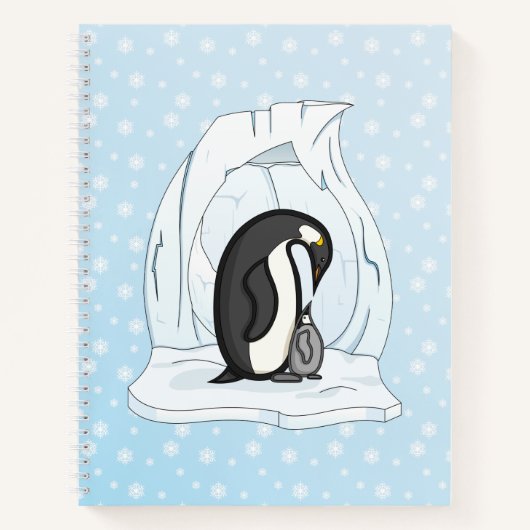 Davin en Annie de Pinguïns Spiraal Notebook Notitieboek (Voorkant)