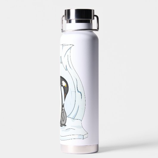 Davin en Annie de Pinguïns Waterfles (Achterkant)