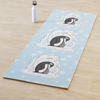 Davin en Annie de Pinguïns Yoga Mat