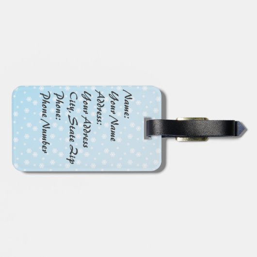 Davin en Annie het Bagagelabel Penguins (Achterkant horizontaal)