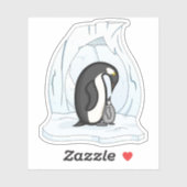 Davin en Annie the Penguins Contour Sticker (Vel)