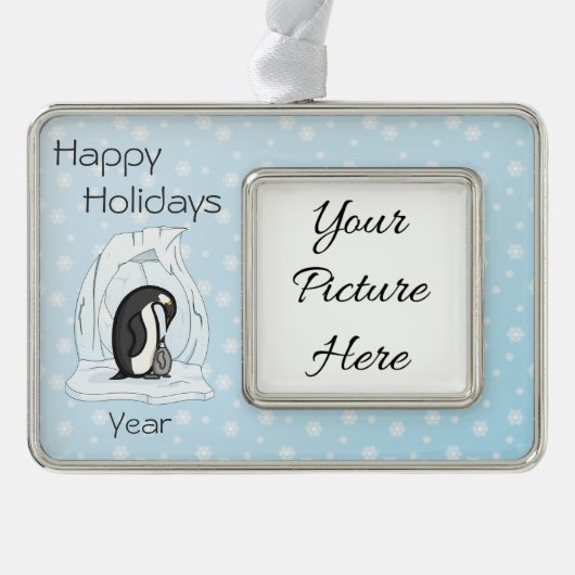 Davin en Annie the Penguins Lijst Ornament (Voorkant)