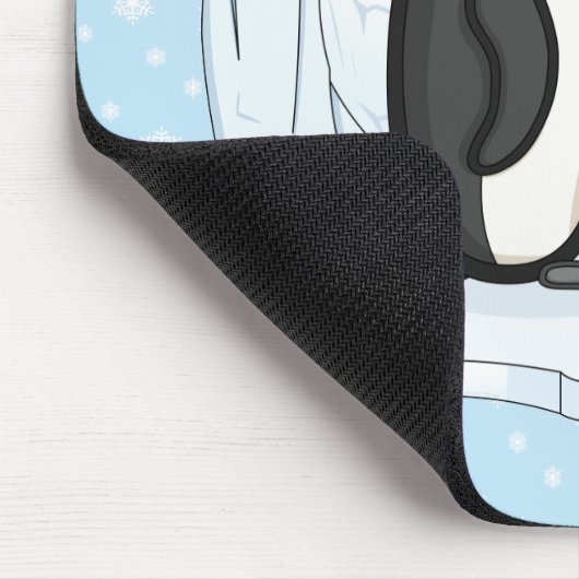 Davin en Annie the Penguins Mousepad Muismat (Hoek)