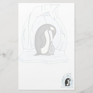 Davin en Annie the Penguins Stationery Briefpapier