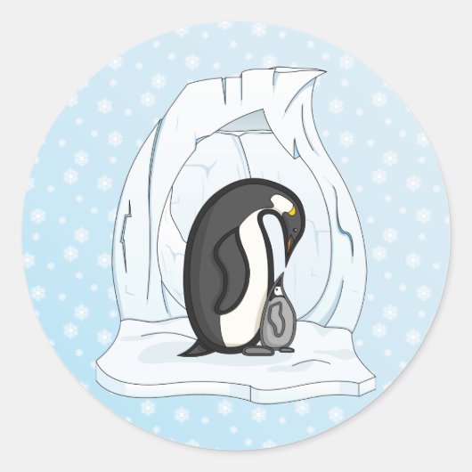 Davin en Annie the Penguins Sticker (Voorkant)