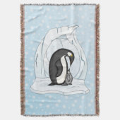 Davin en Annie the Penguins Throw Blanket Deken (Voorkant Verticaal)